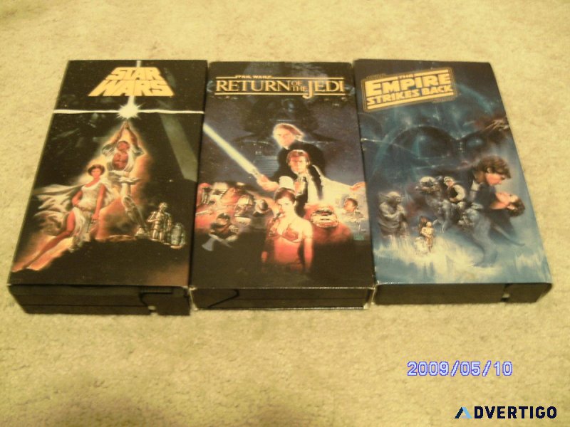 Star Wars Trilogy VCR Tapes