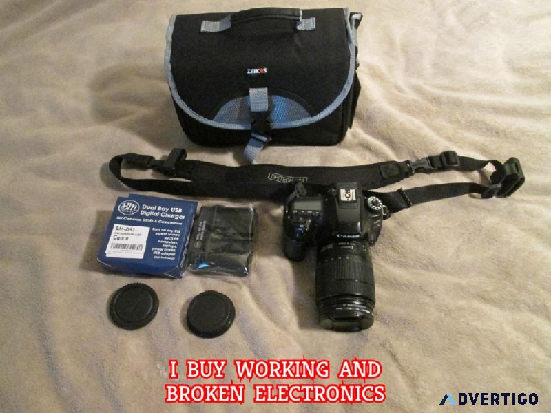 Canon EOS 80D With Lens Protective Case And Accessories