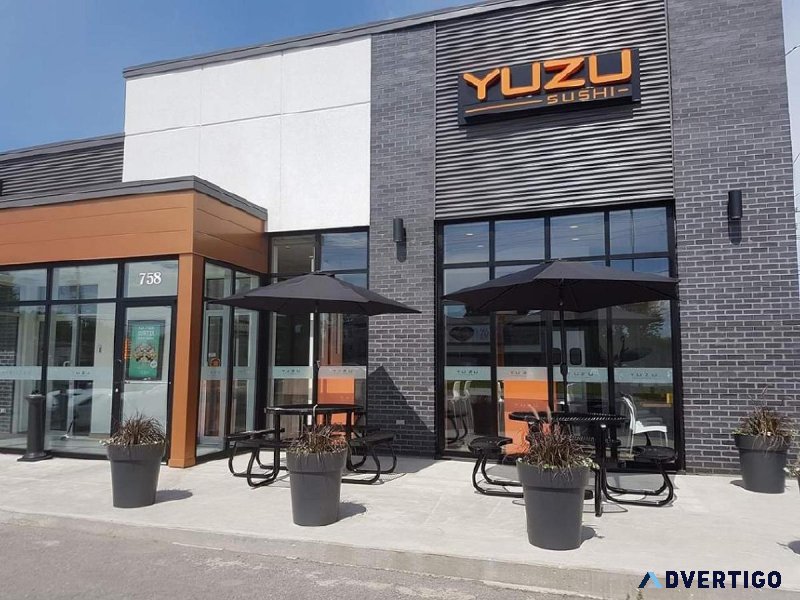 YUZU Sushi franchise for sale in operation since 2015