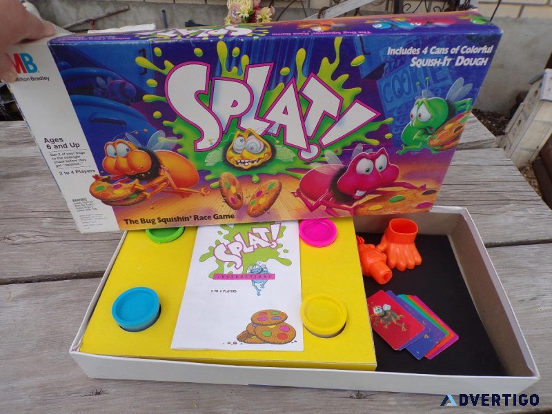 Splat Board Game 1990 Hard to Find Playdough Game