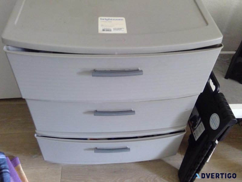 Large Grey Plastic Dresser