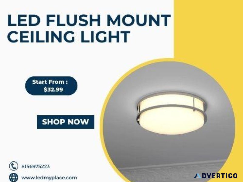 Sleek LED Flush Mount Ceiling Lights