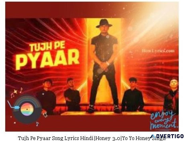 Tujh Pe Pyaar Song Lyrics HindiHoney 3.0Yo Yo Honey Singh