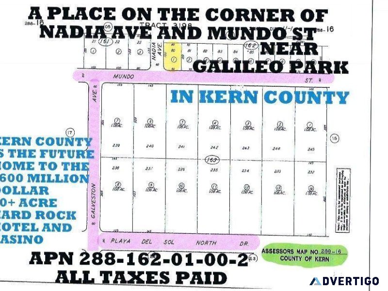 LOT NEAR GALILEO PARK 288-162-01-00-2