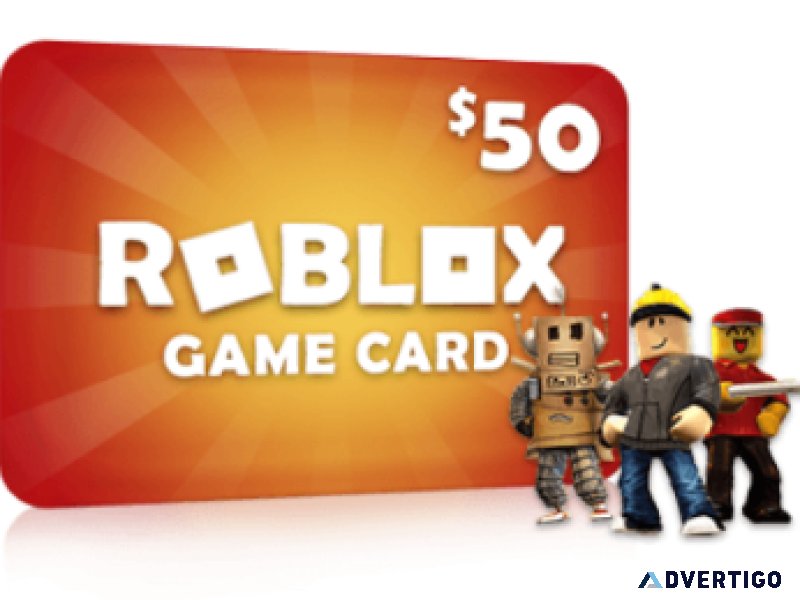 Get A 50 Roblox Game Card US