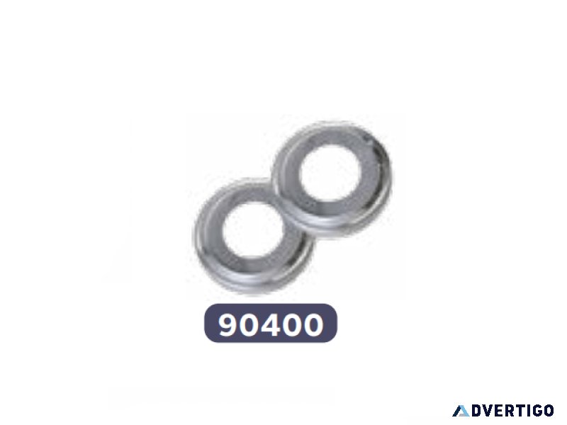 Stainless steel escutcheons (2x) (90400)