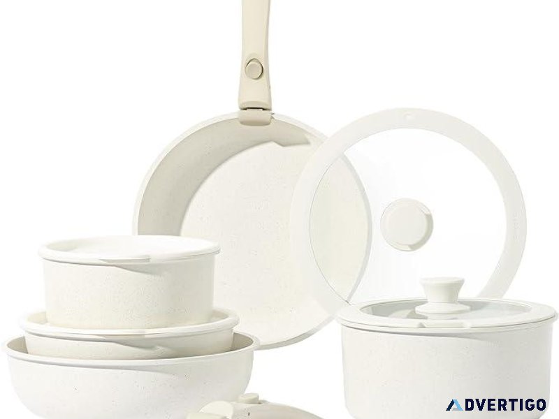 CAROTE 11pcs Pots and Pans Set