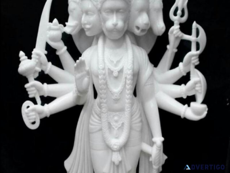 Marble Hanuman Murti Crafted by Marblemurtijaipur