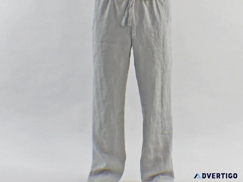 Buy Men s Linen Pyjamas Trousers Online with Linenshed