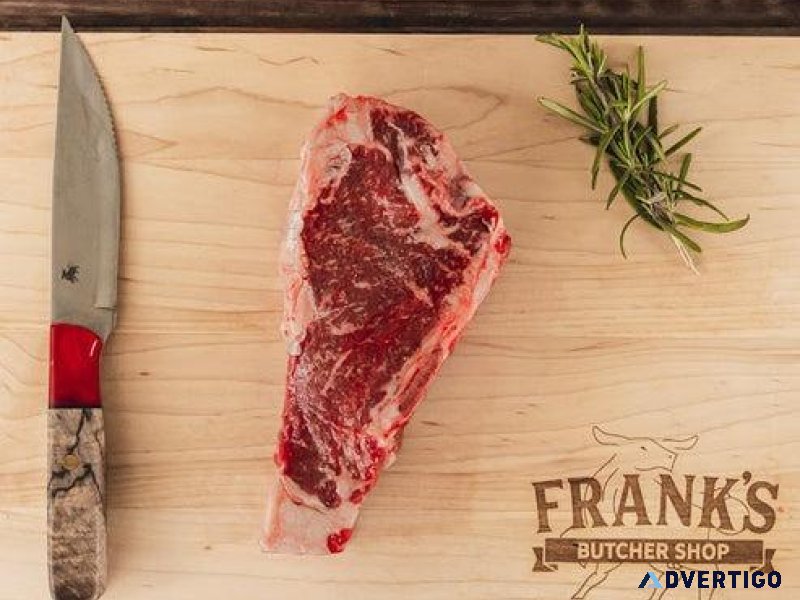 Best Beef New York Strip Steak &ndash Frank s Butcher Shop