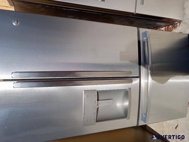 3 door stainless refrigerator