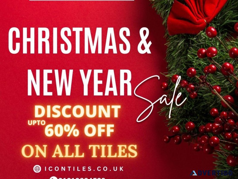 Christmas and New Year Sale Upto 60% off on all Floor Tiles