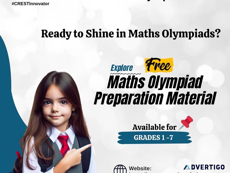 Free math olympiad study material for class kg to 7th grade