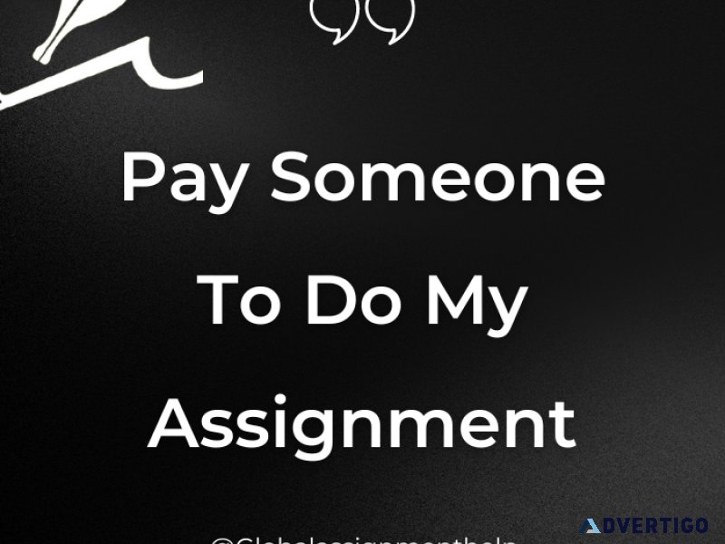 Expert help: pay someone to do my assignment flawlessly