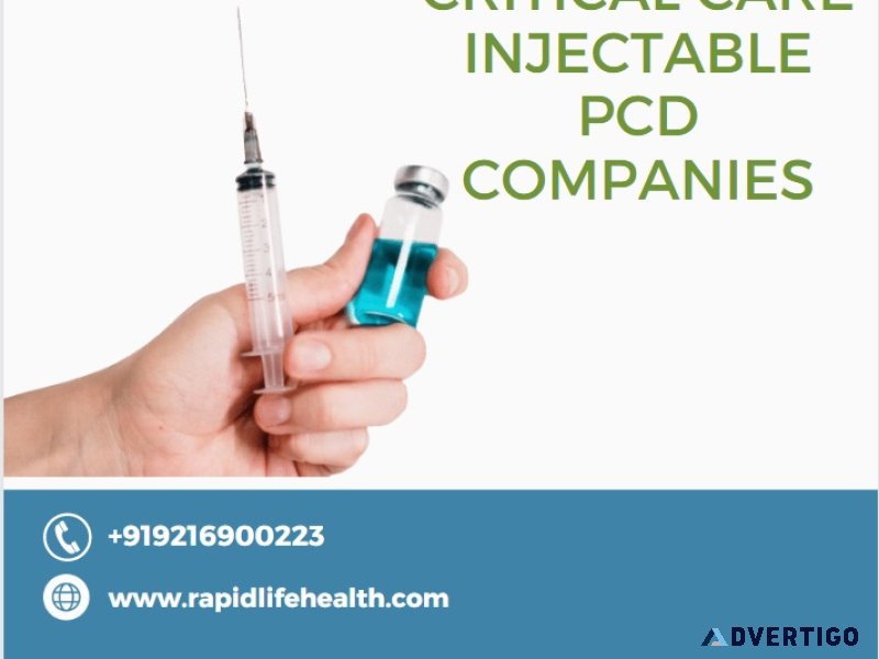 Best critical care injectable pcd companies in india