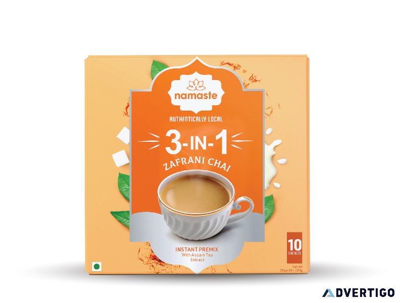 Discover the richness of namaste chai s zafrani infusion today