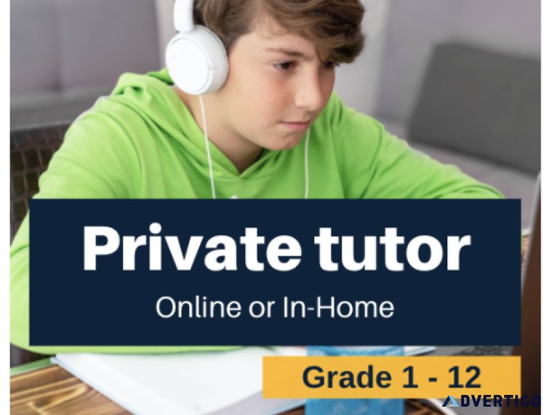 30-35hour Math Tutoring by a Certified Tutor  Online and In-Home