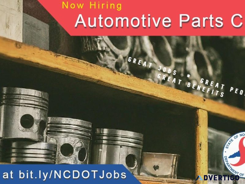 Automotive Parts Clerk - New Higher Pay