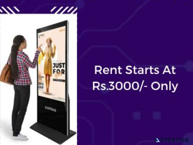 Digital standee on rent starts at rs3000/- only in mumbai