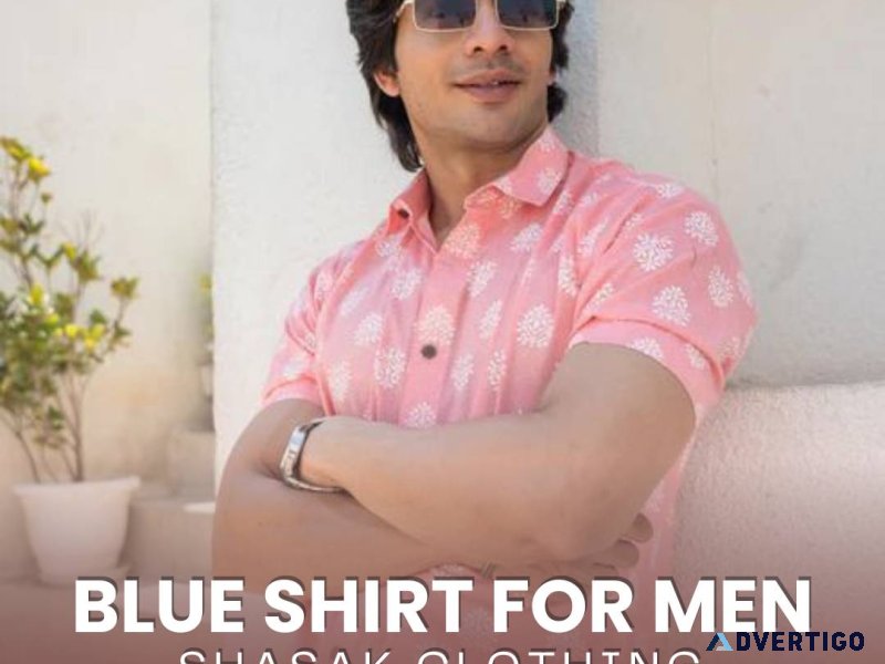 Pink color shirt for men with white floral print