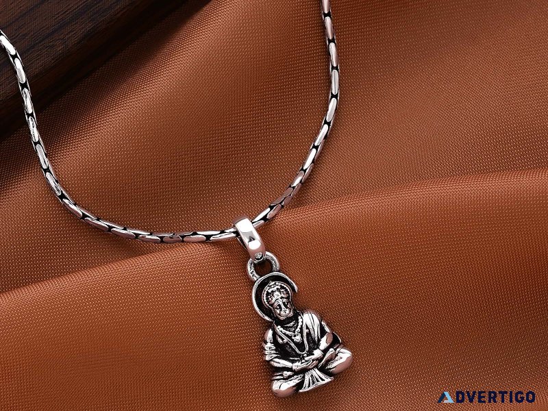 Faith close to your heart: sterling silver hanuman locket