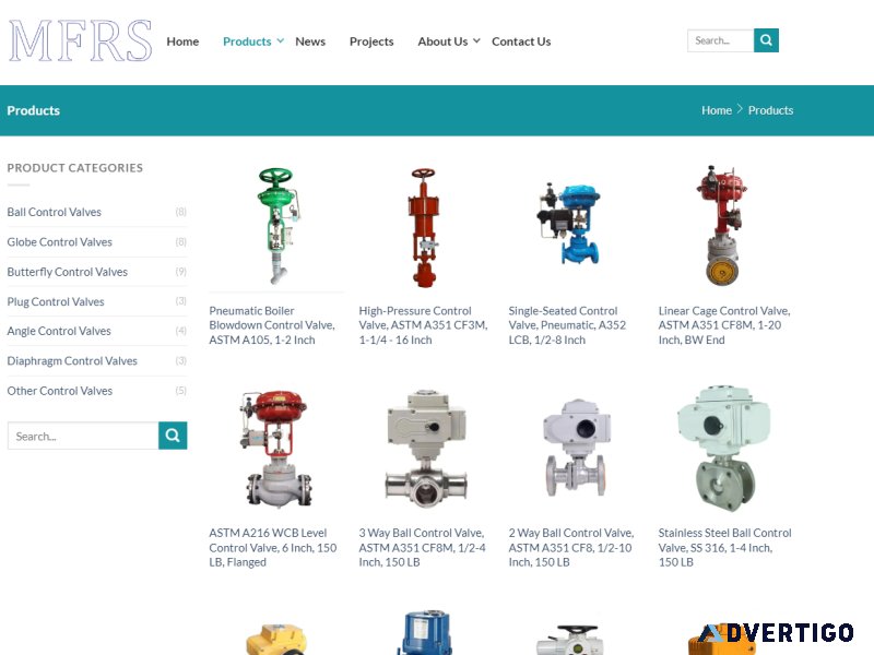 Top control valves manufacturer in china