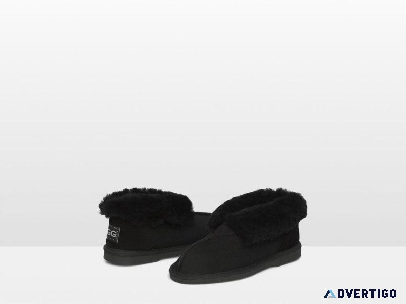 Shop Adult s Classic Sheepskin Slipper  Black Ugg Slipper