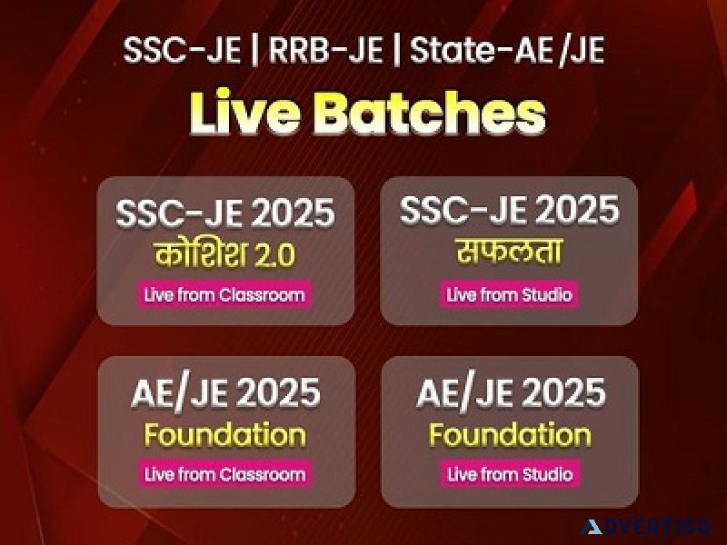 Which online course is for ssc je?