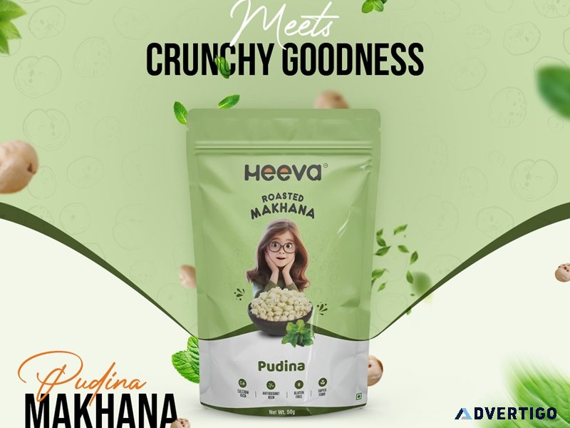 Crunchy and tasty roasted flavored makhana available