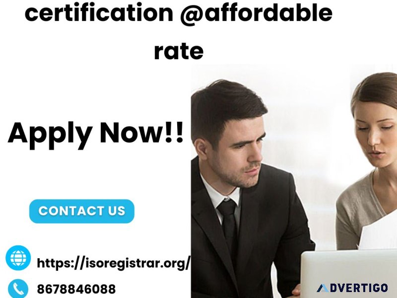 Get certified today with iso certification at affordable rate