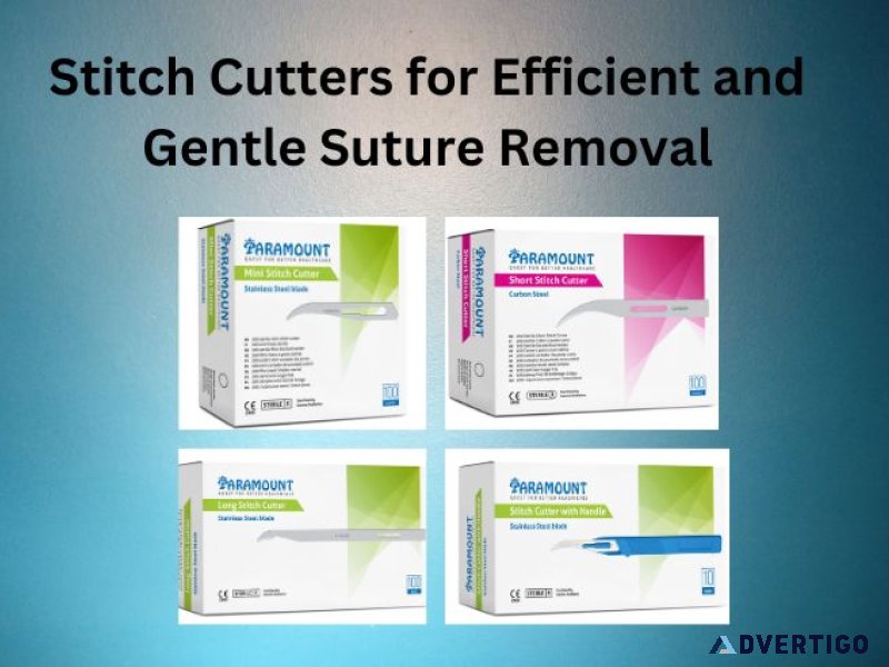 Stitch cutters for efficient and gentle suture removal