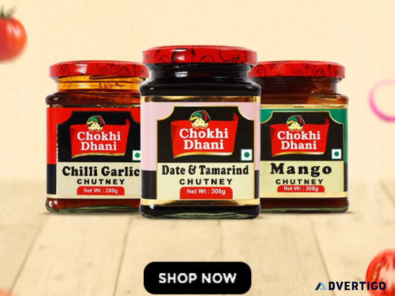 Purchase best quality of chutney online at chokhi dhani foods