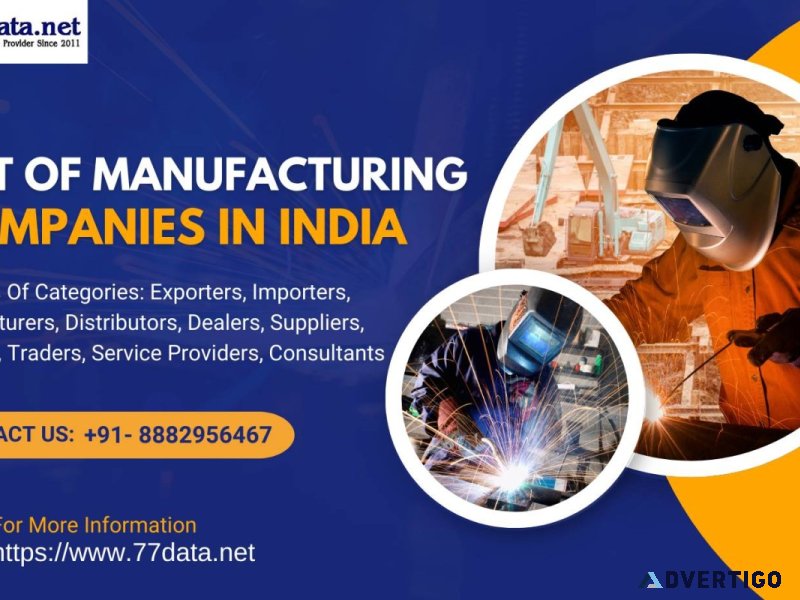 Download top list of manufacturing companies in india