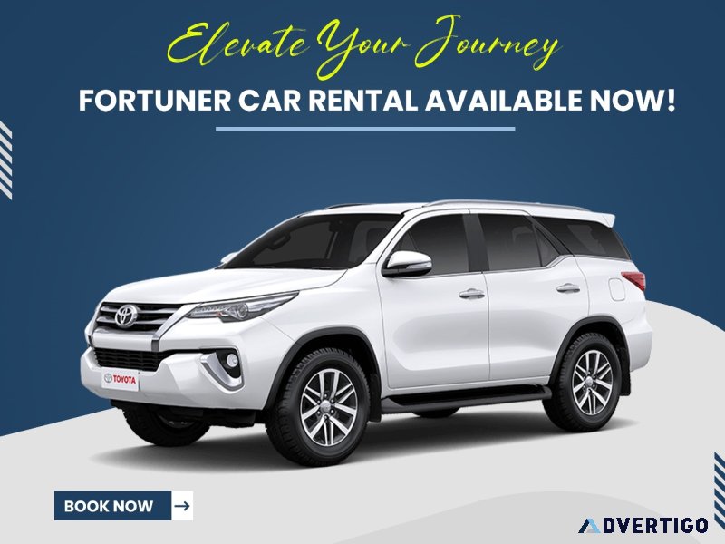 Fortuner booking for wedding price