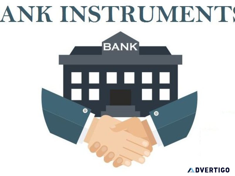 Bank instrument offer for lease and sale