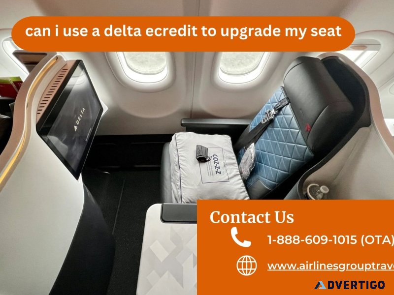 Can i use a delta ecredit to upgrade my seat?