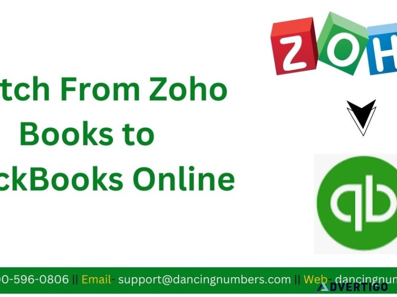 Switching to quickbooks online from zoho books