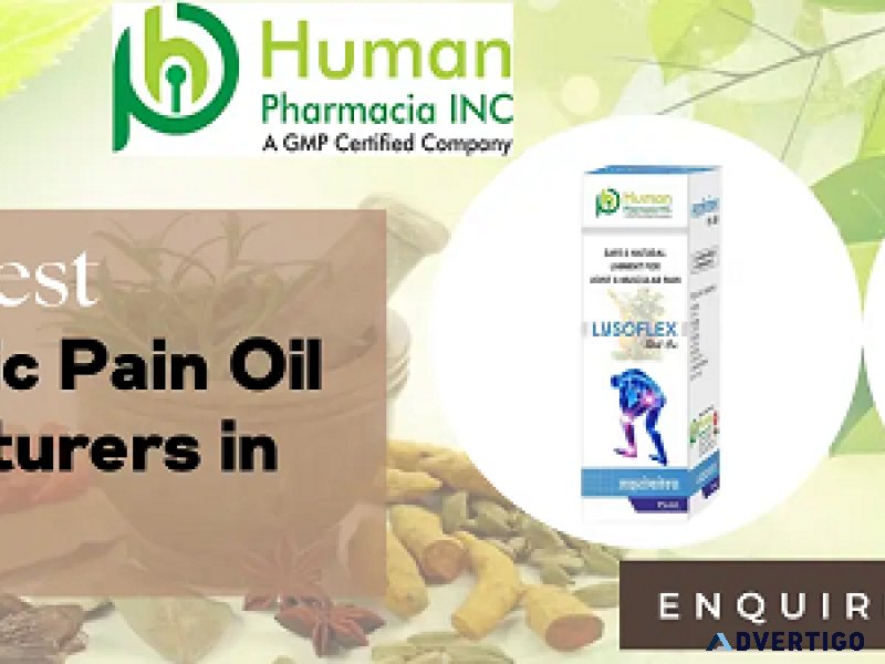 Ayurvedic pain oil manufacturers in india