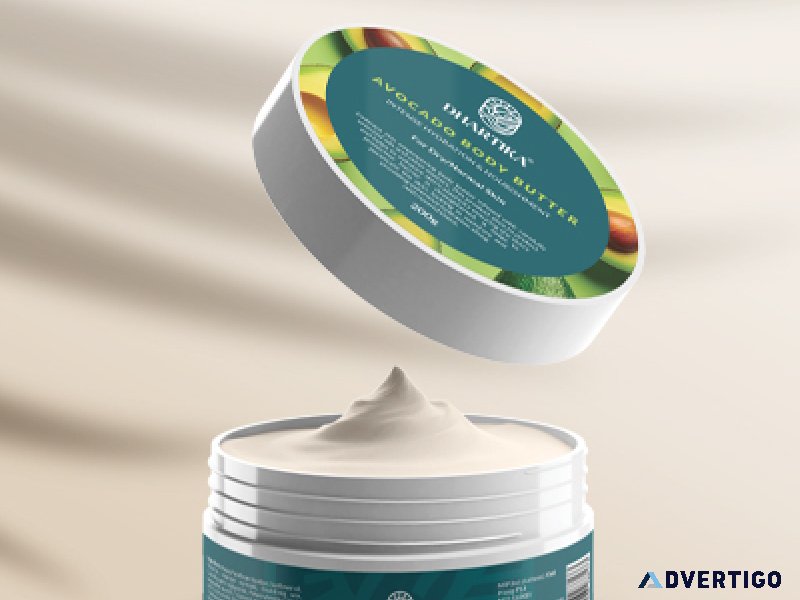 Rich avocado body butter will nourish your skin