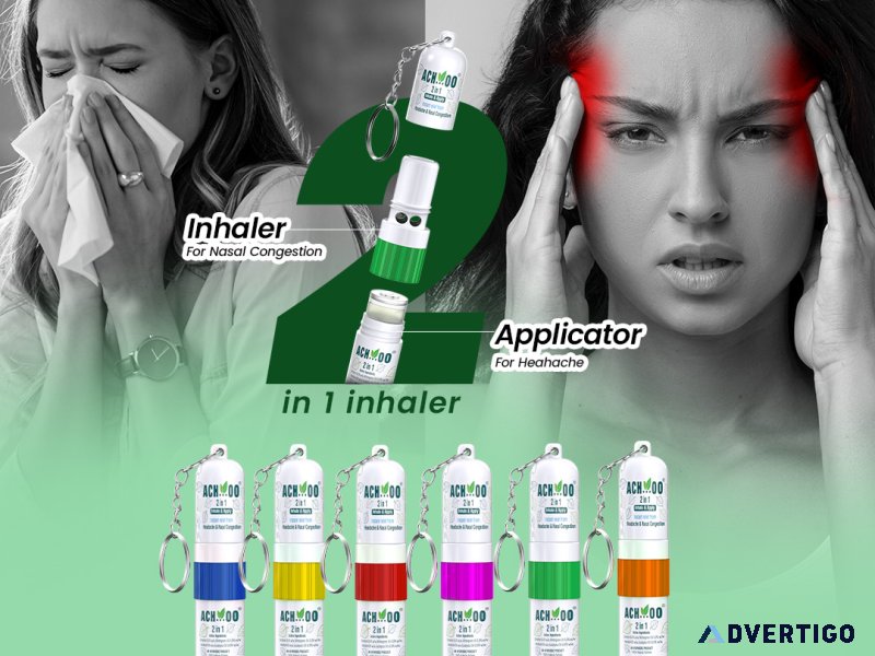 Achoo nasal inhaler for cold