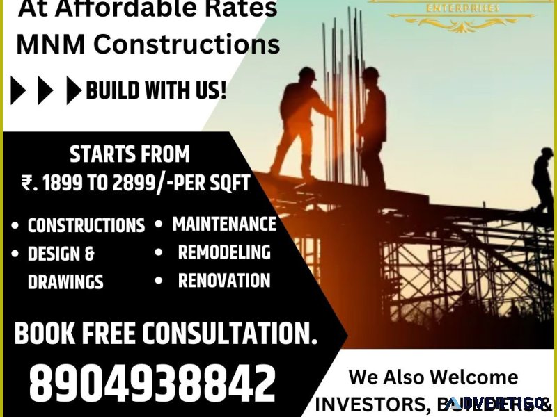 Build your dream home in bangalore with mnm enterprises