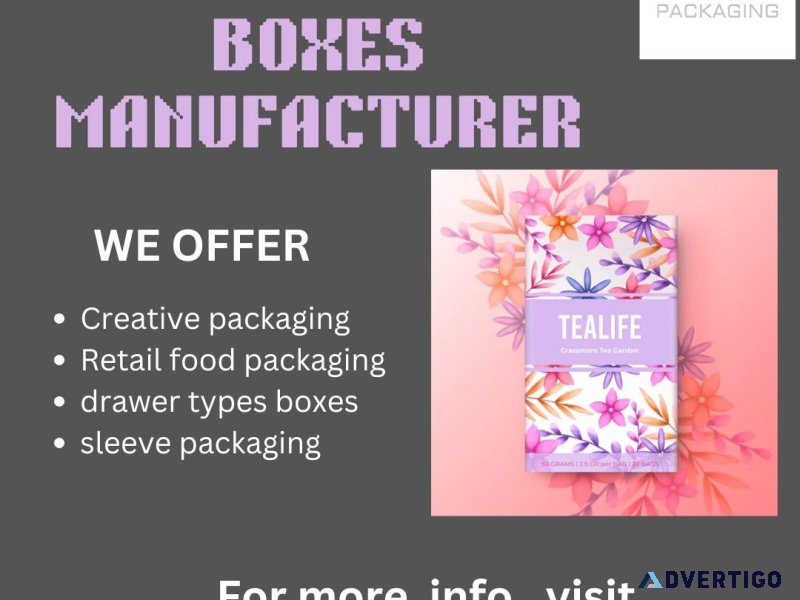 Custom printed box manufacturing