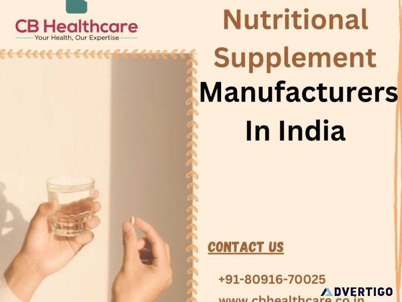 Nutritional supplement manufacturers