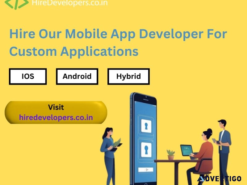 Hire our mobile app developer for custom applications