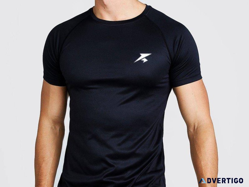 Shop black tshirt for gym online-ragefit