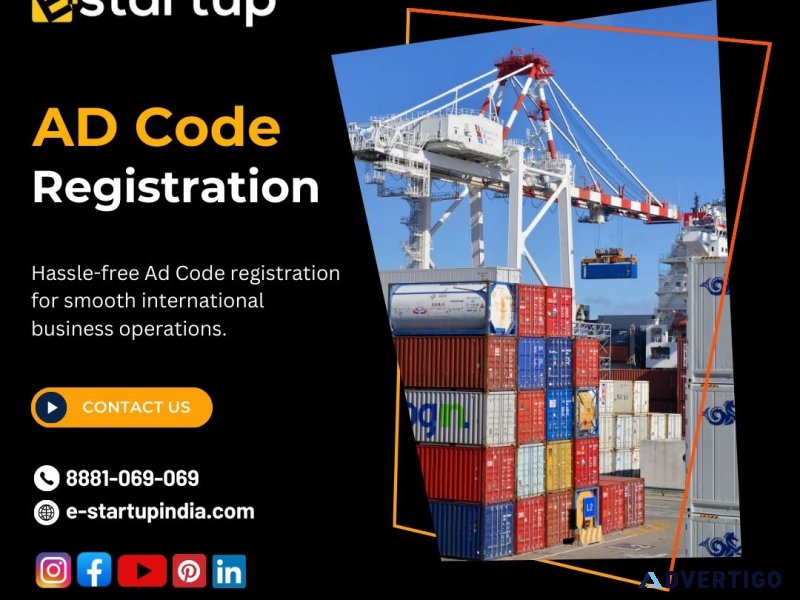 Crucial step for exporter: ad code registration