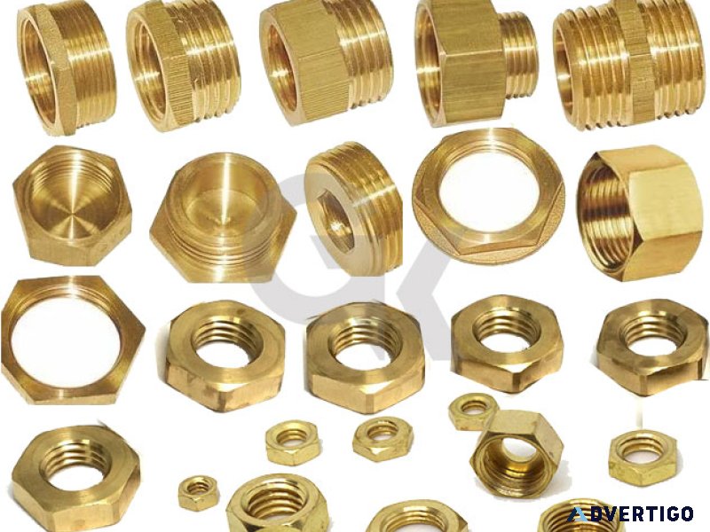 Brass hex nut manufacturer and supplier in jamnagar india