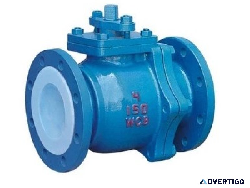 Flange pfa lined ball valve