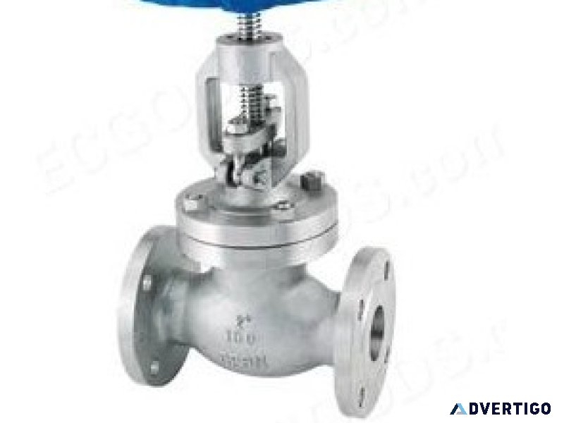 Flange pressure seal globe valve