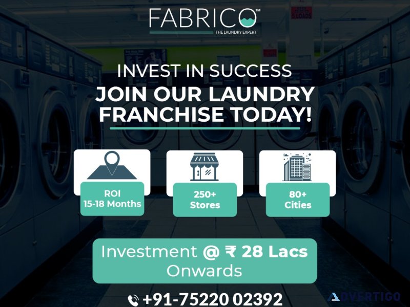 Laundry and dry clean franchise business in india: fabrico